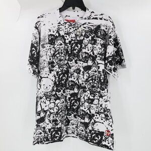 Redrum Dogpound T-Shirt Mens M/L Stuffed Animal Print Short Sleeve Crewneck